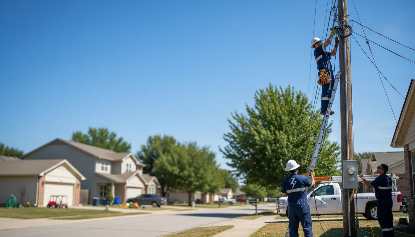 Residential electrician providing installation services in Moxahala, OH